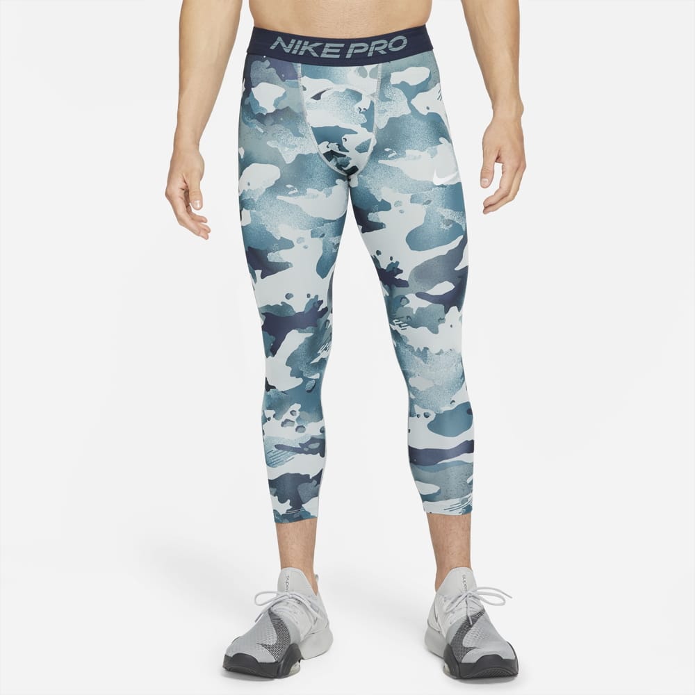 2ND ITEM 30%OFF】Nike Mens Pro Cool Camo Football Tights White