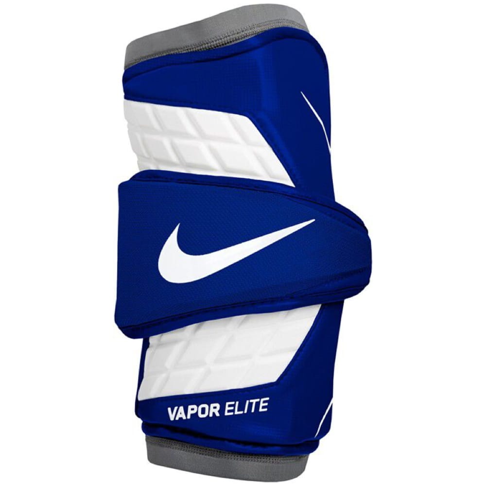 Nike Vapor Elite Lacrosse Arm Pad, White/Royal, Medium