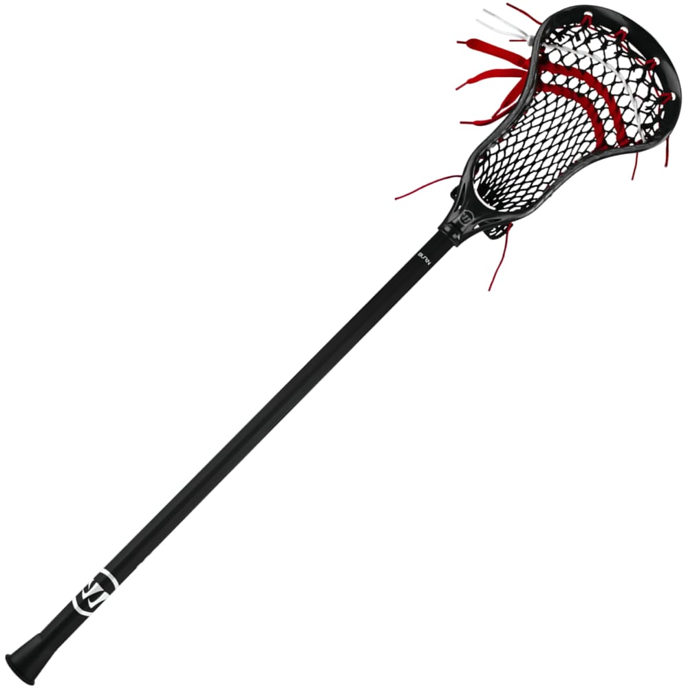 New Harrow Crossbow X Lacrosse Head Stick Custom Strung Lax - Factory Black