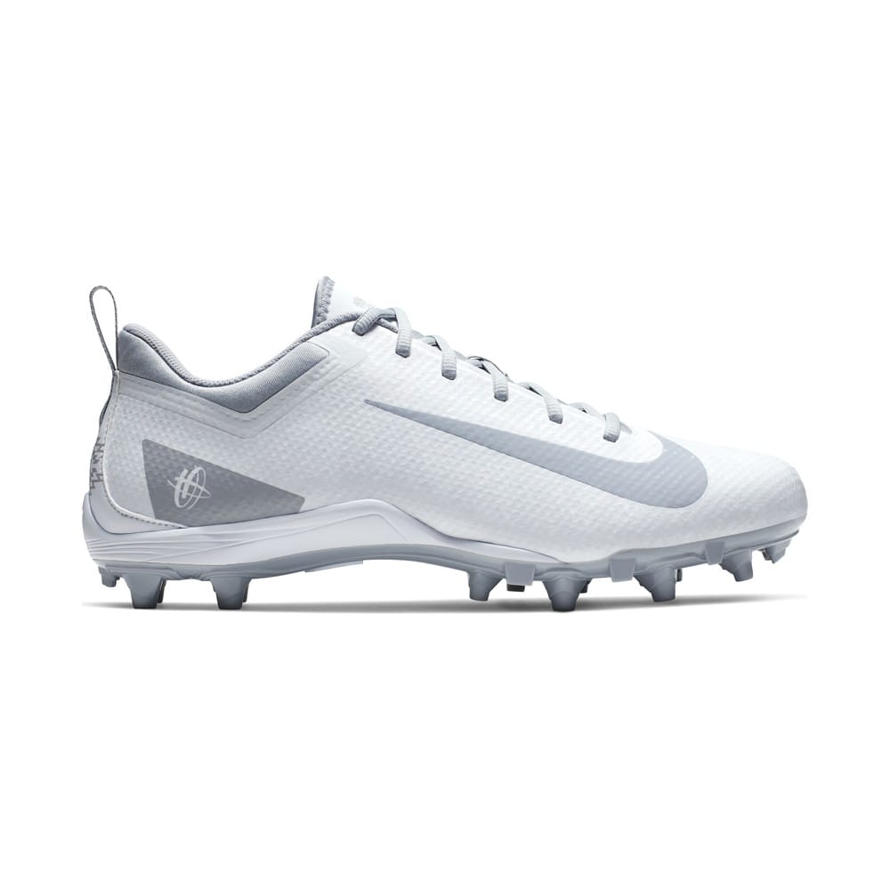 Nike Alpha Huarache 7 Varsity Low White Grey Lacrosse Cleats