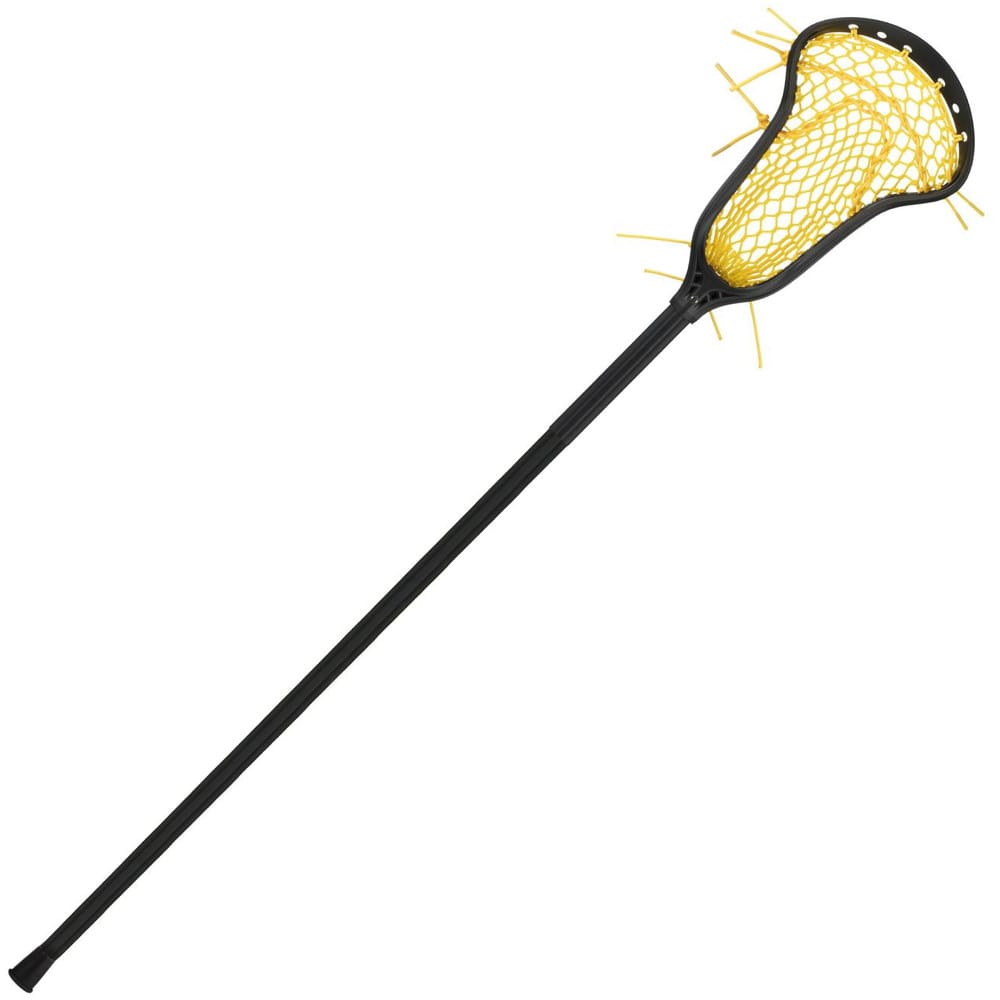 StringKing Complete 2 Pro Defense Composite Pro Women's Lacrosse Stick in Yellow/Black