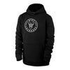 Nike Club Fleece Circle Logo Black Pullover Boy's Lacrosse Hoodie