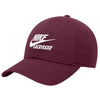 Nike Unstructured Club Swoosh Logo Maroon Lacrosse Cap Hat