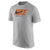 Nike Core Cotton Grey Men's Lacrosse Shirt