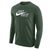 Nike Core Cotton Just Do It Green Long Sleeve Men's Lacrosse Shirt