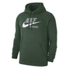 Nike Club Fleece Green Pullover Men's Lacrosse Hoodie