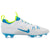 Nike Huarache 9 Elite Low Lax SE White/Blue/Volt Lacrosse Cleats