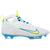 Nike Huarache 9 Elite Mid Lax SE White/Blue/Volt Lacrosse Cleats