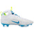 Nike Huarache 9 Elite Mid Lax SE White/Blue/Volt Lacrosse Cleats