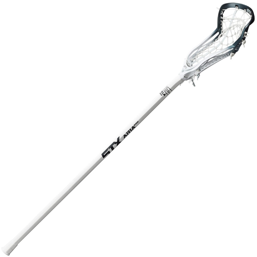 STX Aria Pro Lock Pocket Blue Steel Fade 10 Degree Composite Complete Women's Lacrosse Stick | Online Lacrosse Shop | SportStop.com