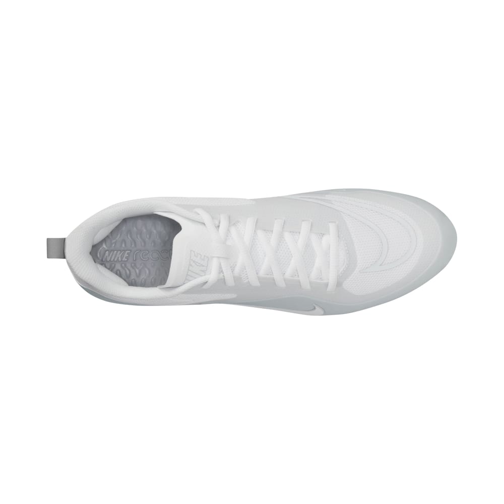 Nike Alpha Huarache 8 Pro White/Grey Lacrosse Cleats