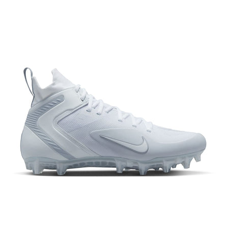 Nike Alpha Huarache 8 Elite White/Grey Lacrosse Cleats