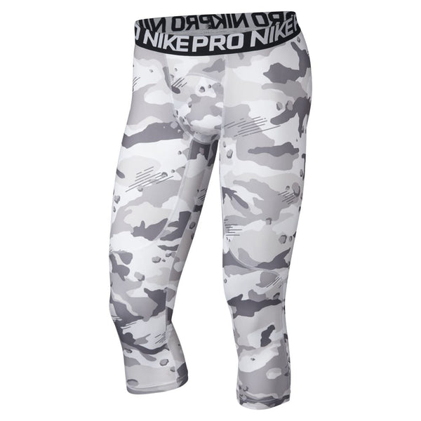 Nike Pro Men s 3 4 White Camo Tights