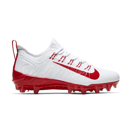 Nike Alpha Huarache 7 Pro White Red Lacrosse Cleats